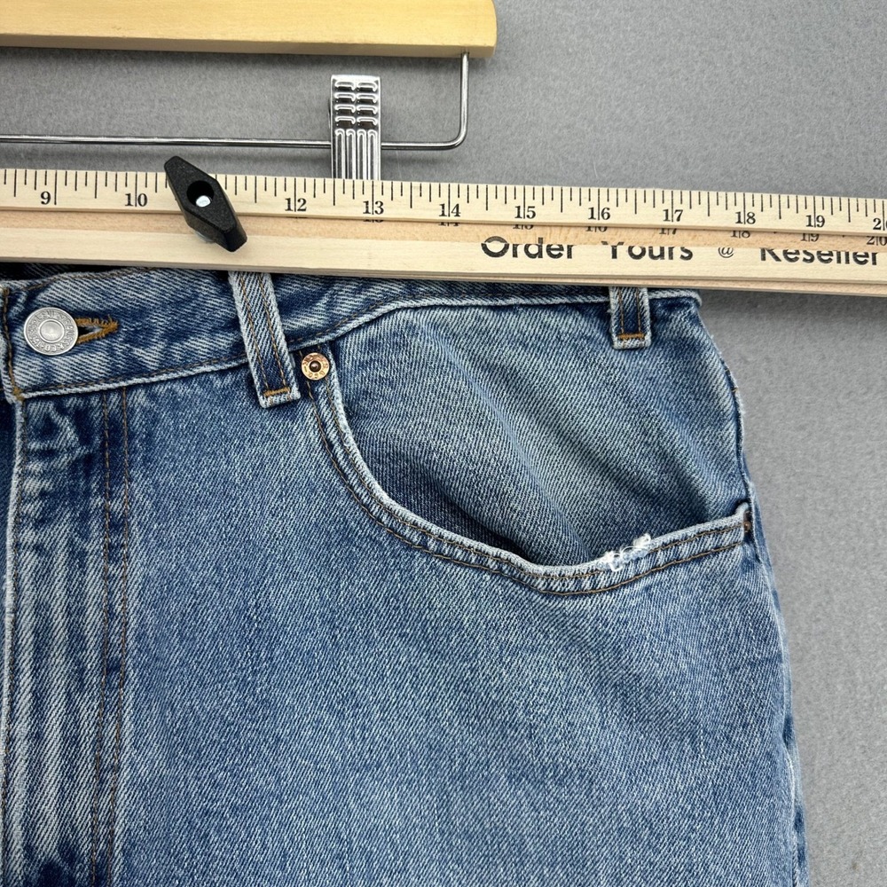 VTG 90s Levi's 550 Jeans Mens 36x31 Made in USA Light Wash Relaxed Fit Grunge - Picture 4 of 9